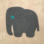ELEPHANT-RAW CUTOUT-grey w small turquoise eye (2)